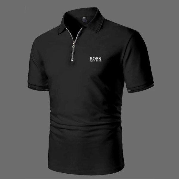 Business Zippered Poloshirt